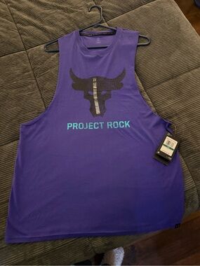 Under Armour Purple Project Rock Brahma Bull Tank